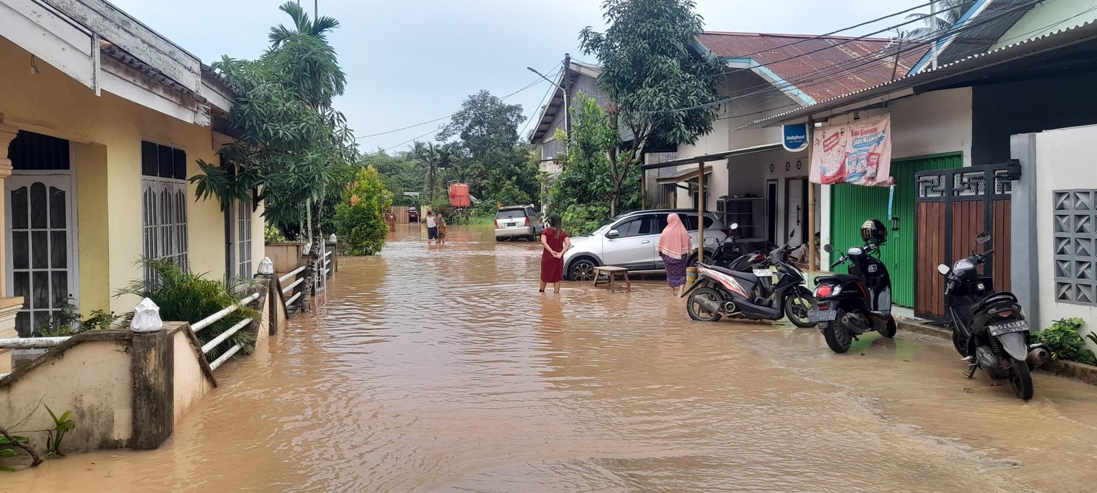 BREAKING NEWS: Banjir Menahun di RT 03 Kenali Asam Atas Kota Jambi Dikeluhkan Warga
