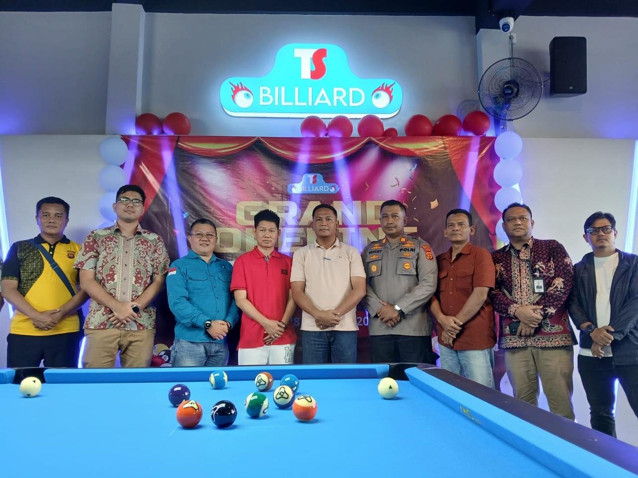 Grand Opening TS Billiard dan Kopitiam, Jadi Tempat Hiburan dan Latihan Terbesar di Kuala Tungkal