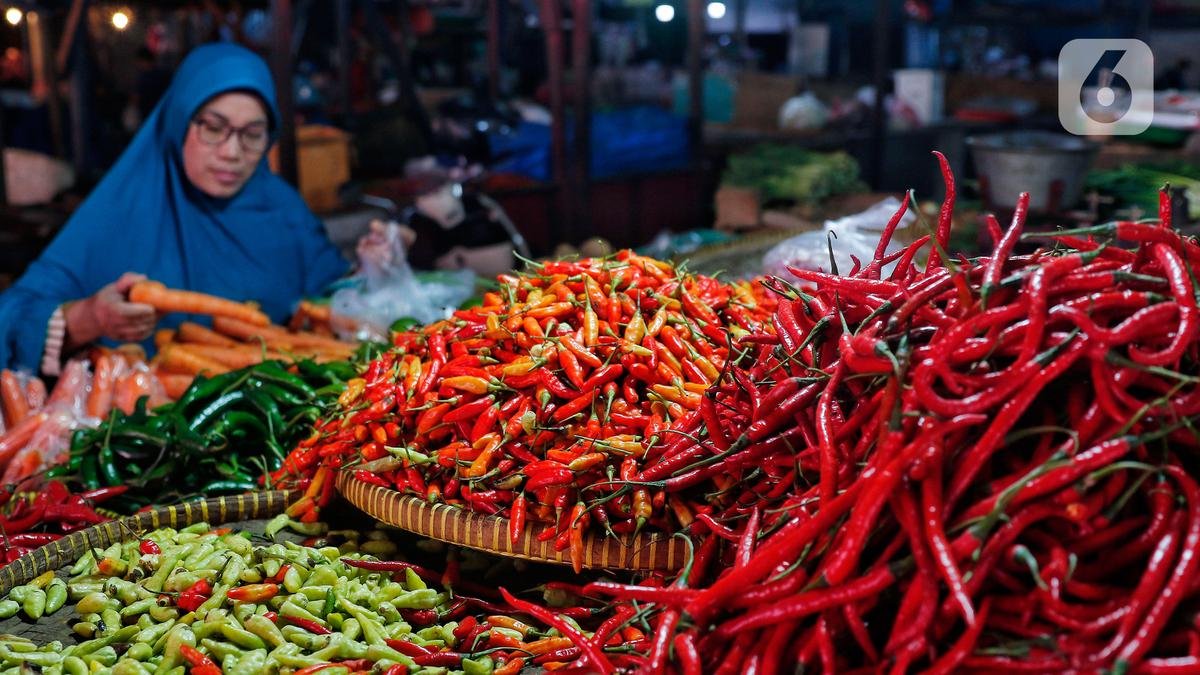 Harga Cabai Merah Turun Drastis di Pasar Kuala Tungkal, Masyarakat Harap Stabil Sampai Lebaran Penurun