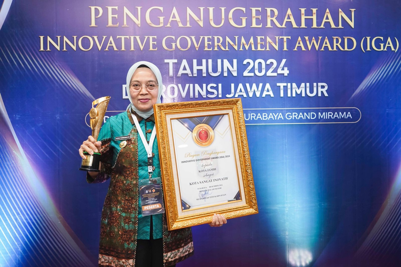 Sukses Bangun Ekosistem Digital, Smart City dan SPBE Kota Jambi Diapresiasi : Peringkat 4 Nasional dan Peringkat I Se-Provinsi Jambi