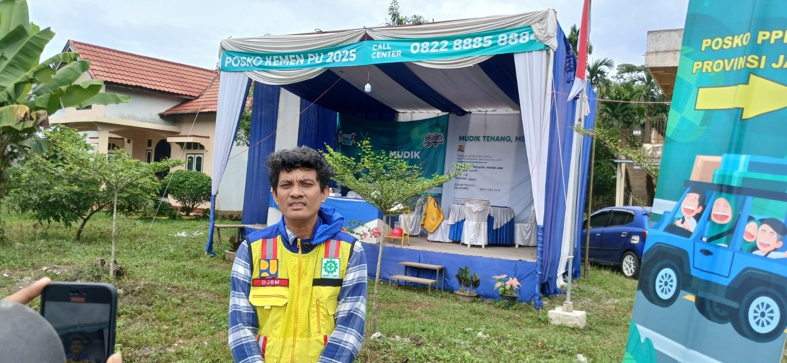 Fasilitas Lengkap di Posko Mudik PUPR PPK 1.2 Menjamin Kenyamanan Pemudik di Perbatasan Batanghari-Sarolangun