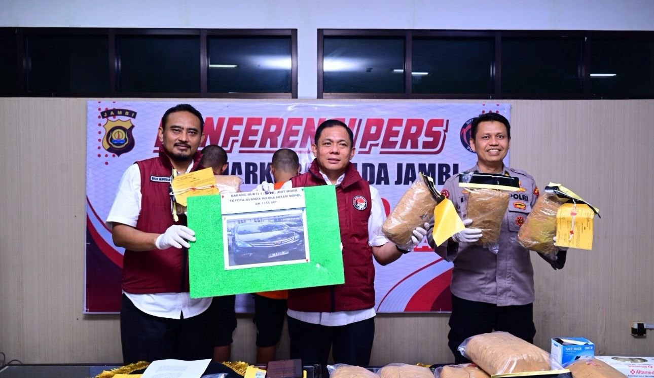 Dua Warga Sumut Ditangkap, Bawa Ganja 11 Kg Tujuan Jambi