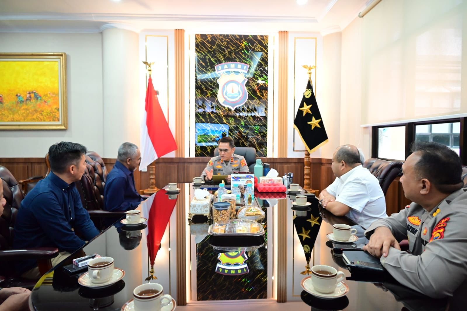Audiensi Kapolda Jambi dengan Manajemen PTPN IV Regional 4, Dorong Investasi Aman di Jambi