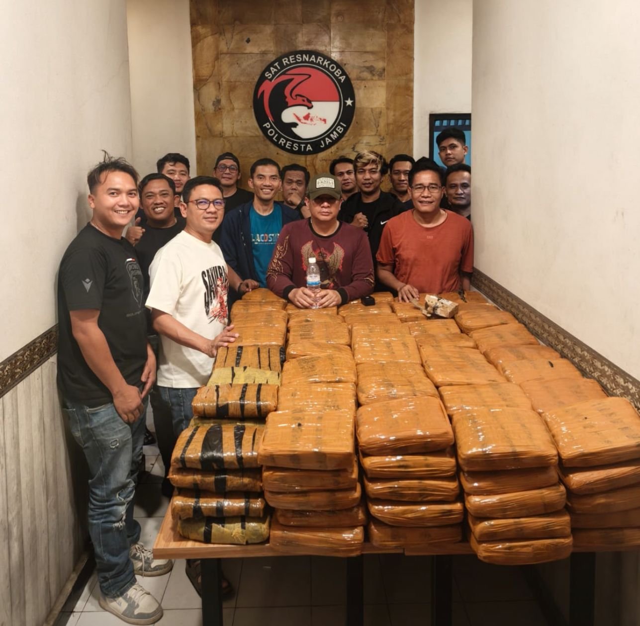 Amankan 200 kg Ganja dan 2 Pelaku di Simpang Rimbo, Ini Kata Kapolresta Jambi